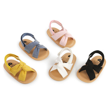 Καλοκαιρινό νεογέννητο κοριτσάκι σανδάλια παπούτσια Απλό στυλ μονόχρωμο μαλακό πάτο Παπούτσια εξωτερικού χώρου