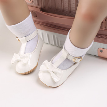 Νεογέννητα Αντιολισθητικά Παπούτσια Βρεφικά Κοριτσίστικα Πρωτόχρωμα Παπούτσια για Περπάτημα με φιόγκο