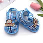 Унисекс бебешки детски сандали 2022 летни новородени карикатурни карирани обувки на открито Ежедневни обувки за малки деца Бебешки момичета Момчета Обувки Prewalkers