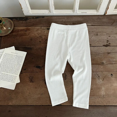 Baba Egyszerű, tömör leggings lányok csíkos vékony nadrágok gyerekek pamut rugalmasság vékony nadrágok újszülött fiú sztreccs nadrágok