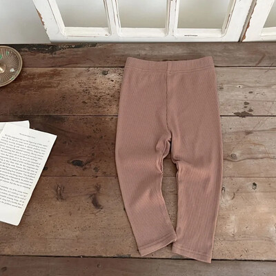 Baba Egyszerű, tömör leggings lányok csíkos vékony nadrágok gyerekek pamut rugalmasság vékony nadrágok újszülött fiú sztreccs nadrágok