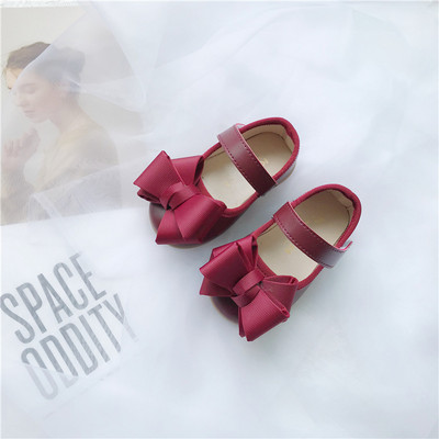 Zapatos Niña lány bőrcipők őszi baba sétacipők masni Mary Jane cipő lapos alsó Lolita cipő gyerekcipő lány ruha