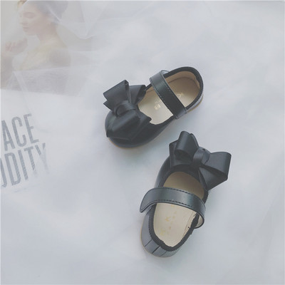 Zapatos Niña lány bőrcipők őszi baba sétacipők masni Mary Jane cipő lapos alsó Lolita cipő gyerekcipő lány ruha