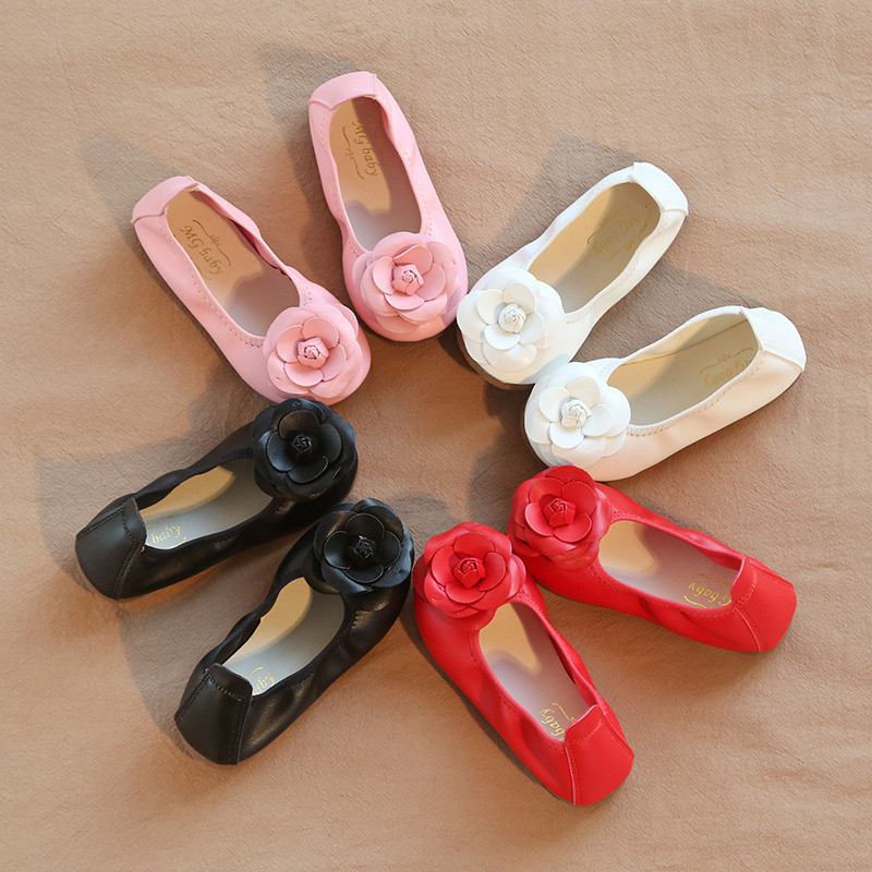 Детски кожени обувки Пролетна мода Обувки за момиченца с меко дъно Детски обувки за момичета SMG023