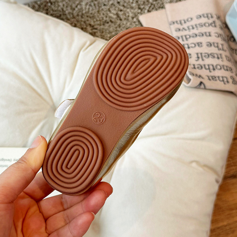 Бебешки обувки за момичета Mary Jane Princess Меки PU кожени балетки Детски модни обувки с кръгли пръсти Ежедневни обувки за малко дете Златни, сребърни, розови