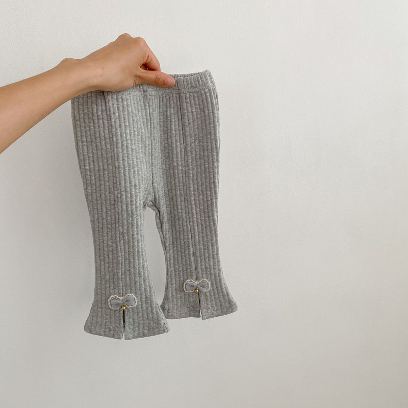 Есенни нови бебешки момичета Панталони с висока талия на риба Сладки панталони с кльощави панталони за бебета Чорапогащи за малко дете Ежедневни панталони Детски клинове