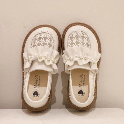 Pantofi pentru fete 2023, primăvară, copii mici, pantofi din piele, mijlocii până la mari, pantofi din plasă pentru fete, pantof anti-alunecare, prințesă, pantof simplu pentru dans