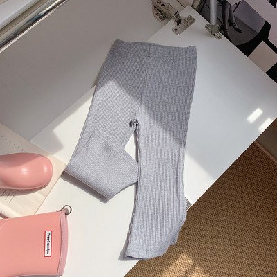 2-8T памучни панталони за момичета, елегантни есенни зимни дрехи за малко дете, есенни зимни дрехи, еластични детски клинове, детски панталони