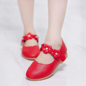 Zapatos Niña lány bőrcipők új lapos hercegnős cipők virágos egycipő divat Mary Jane cipők gyerekcipő ruha lányoknak