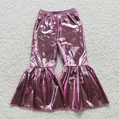 Nagyker Gyermek Gyerek Csecsemő Színes Csengő Alsó Nadrágok Tipegő Tavaszi Őszi Ruházat Kislány Holografikus Spandex nadrágok