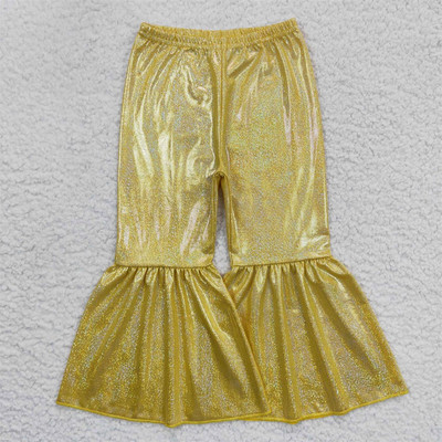 Nagyker Gyermek Gyerek Csecsemő Színes Csengő Alsó Nadrágok Tipegő Tavaszi Őszi Ruházat Kislány Holografikus Spandex nadrágok