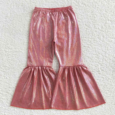 Nagyker Gyermek Gyerek Csecsemő Színes Csengő Alsó Nadrágok Tipegő Tavaszi Őszi Ruházat Kislány Holografikus Spandex nadrágok