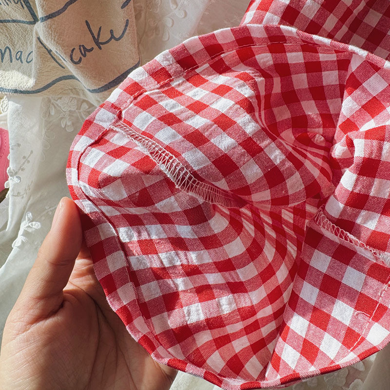 Детски панталони Панталони с широки крачоли с карирани щампи Летни кюлоти с талия на цветя Панталони за момичета Детски дрехи за момичета от 2 до 8 години