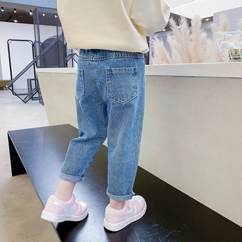 Κοριτσίστικα Παντελόνια Άνοιξη Φθινόπωρο σεζόν 2024 Παιδικά Παντελόνια Ανοιξιάτικο Φόρεμα Baby Jeans Παιδικό κεντημένο ελαστικό παντελόνι