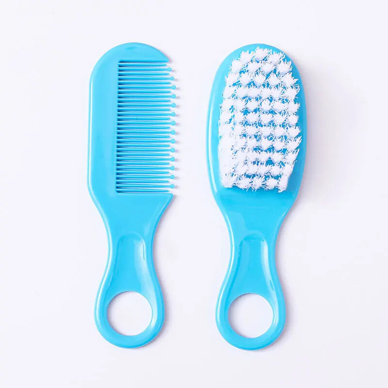 1/2 бр./комплект бебешка четка за коса гребен преносим новородено бебе мека четка за коса комплект масажор за глава Бебешки детски консумативи за грижа за косата