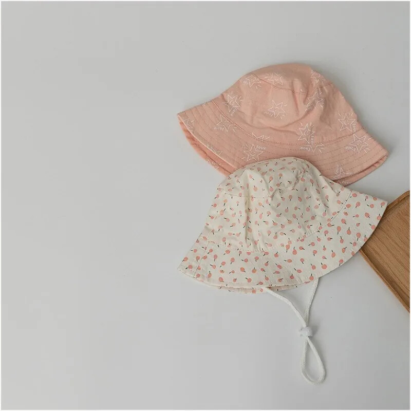 Прекрасна сладка шапка с кофа за бебе, момиче, лятна шапка за бебета, момчета, слънчева шапка Сладка звезда с широка периферия за бебета, малки деца, рибарска шапка с панама