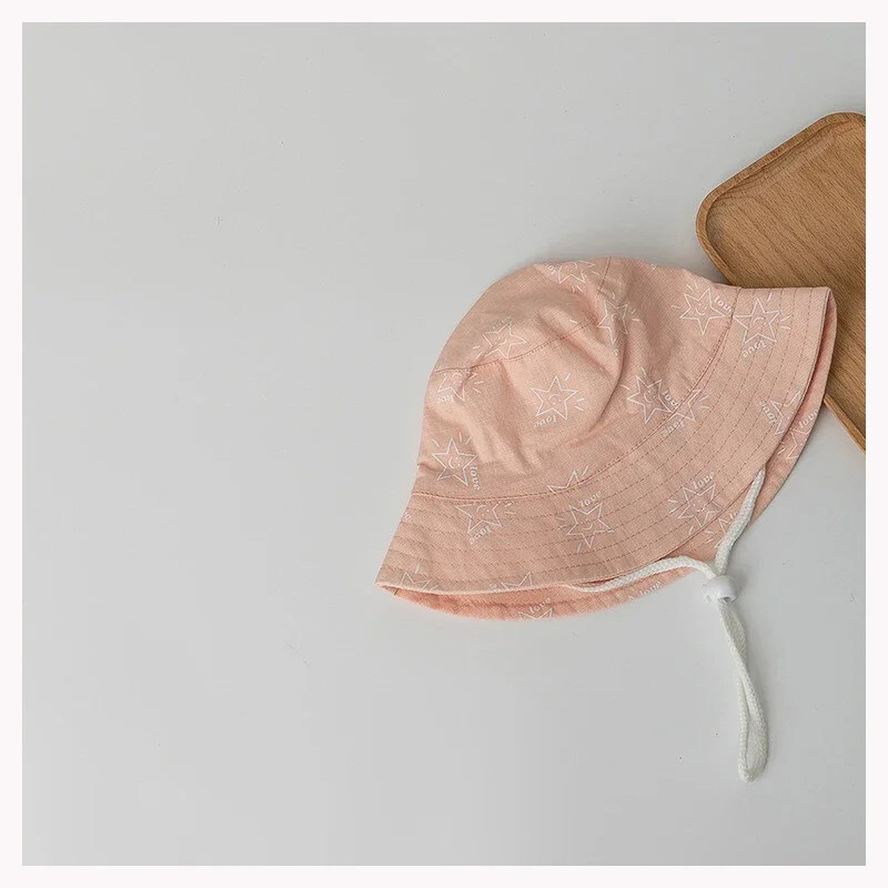 Прекрасна сладка шапка с кофа за бебе, момиче, лятна шапка за бебета, момчета, слънчева шапка Сладка звезда с широка периферия за бебета, малки деца, рибарска шапка с панама