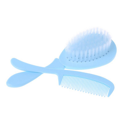 Baba hajkefe és fésű szett Gyermek hajkefe Puha nylon sörtéjű bölcsősapkák Hajkefe kisgyermekek csecsemőmasszázsához