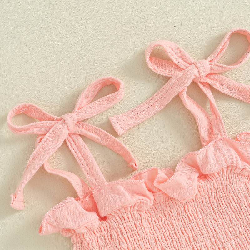 ma&baby 6M-3Y Комплекти дрехи за новородени, малки деца, бебета и момичета, комплекти дрехи с волани, лък, панталони, летни тоалети D05