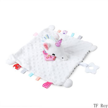 Мека плюшена завивка за новородено Бебе Спящи кукли Животни Залъгалка Хавлиена играчка Играчка за сън Залъгалка Успокояваща кърпа Одеяло Носна кърпичка