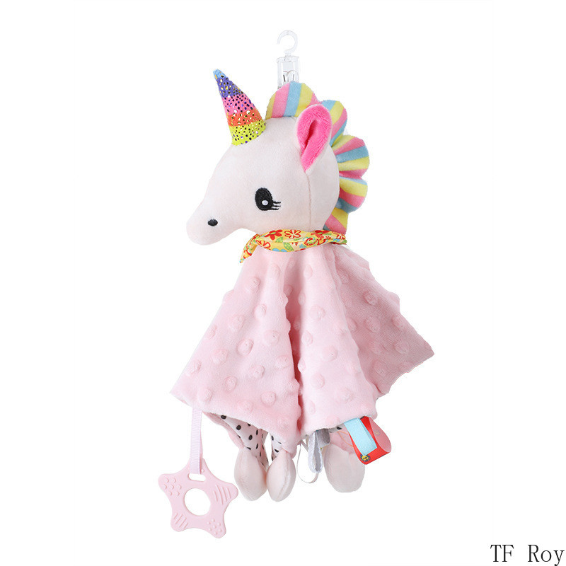 Мека плюшена завивка за новородено Бебе Спящи кукли Животни Залъгалка Хавлиена играчка Играчка за сън Залъгалка Успокояваща кърпа Одеяло Носна кърпичка