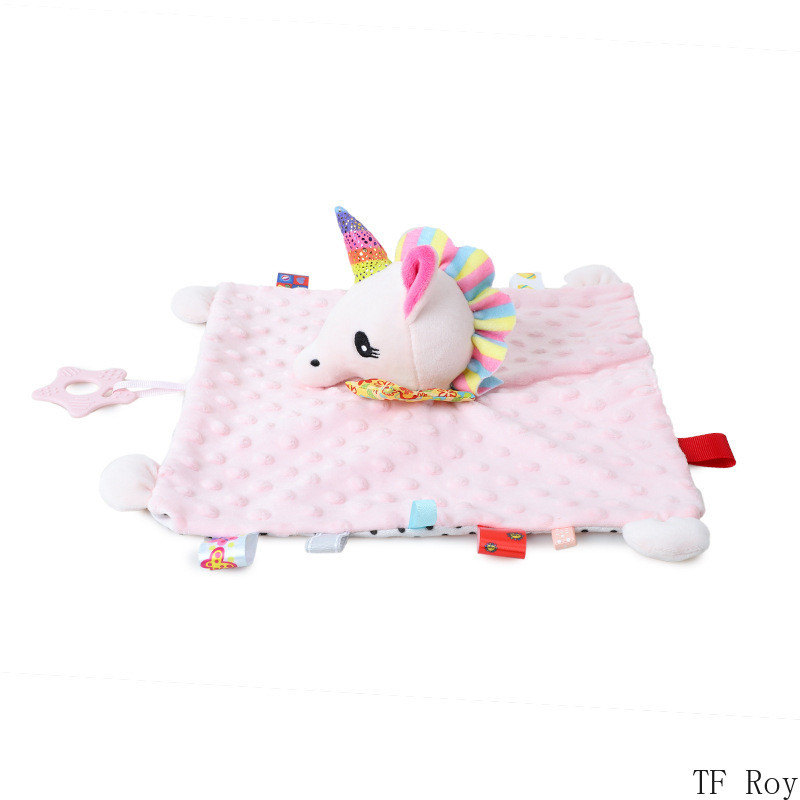 Мека плюшена завивка за новородено Бебе Спящи кукли Животни Залъгалка Хавлиена играчка Играчка за сън Залъгалка Успокояваща кърпа Одеяло Носна кърпичка