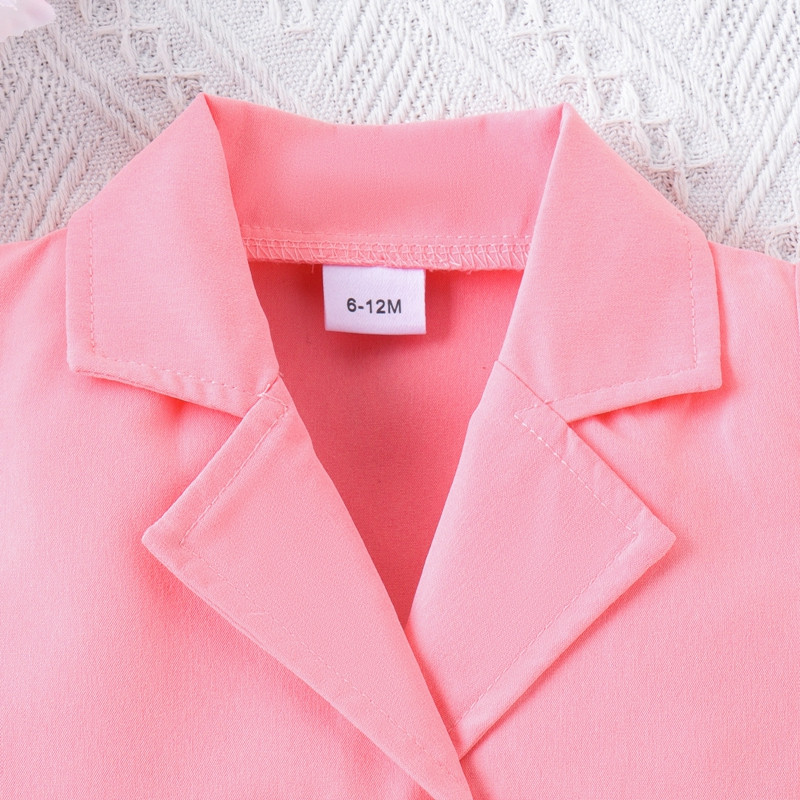 Pudcoco Toddler Kids Baby Girl 2 бр. Костюм без ръкави с V-образно деколте Двуредни потници с пола Летни екипи 6M-4T