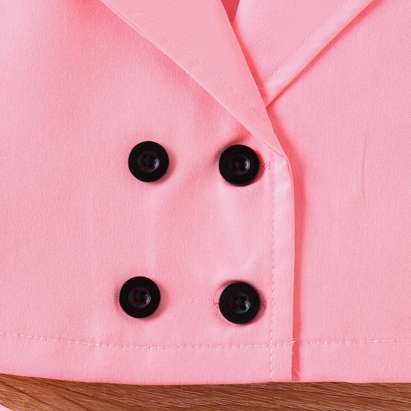 Pudcoco Toddler Kids Baby Girl 2 бр. Костюм без ръкави с V-образно деколте Двуредни потници с пола Летни екипи 6M-4T