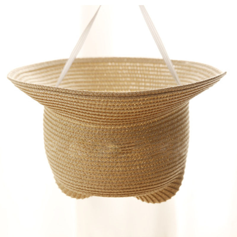 Мода, прекрасни момичета, момчета, сламени шапки, шапка, лятна детска шапка с кофа за слънце, сладко ухо, плътна дискета, плажна шапка за деца