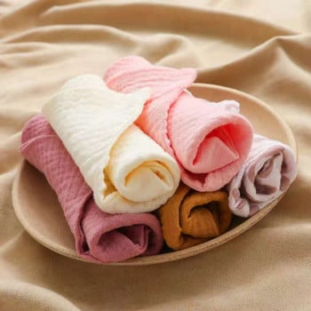 5 бр. Бебешка памучна квадратна кърпа Бебешка кърпа за лице и ръце, носна кърпичка Муселин, лигавник за хранене, кърпа за оригване, слюнка, кърпа, подаръци