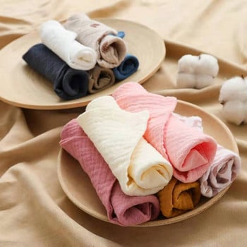 5 бр. Бебешка памучна квадратна кърпа Бебешка кърпа за лице и ръце, носна кърпичка Муселин, лигавник за хранене, кърпа за оригване, слюнка, кърпа, подаръци