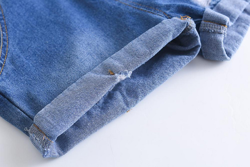 Chumhey 1-4T Къси гащеризони за малки деца Летни момчета Момичета Тънки дънкови дънки Детски гащеризон Бебешки дрехи Bebe Clothes Детски шорти