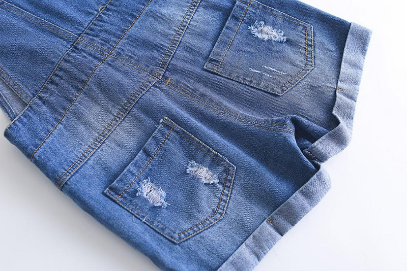 Chumhey 1-4T Къси гащеризони за малки деца Летни момчета Момичета Тънки дънкови дънки Детски гащеризон Бебешки дрехи Bebe Clothes Детски шорти