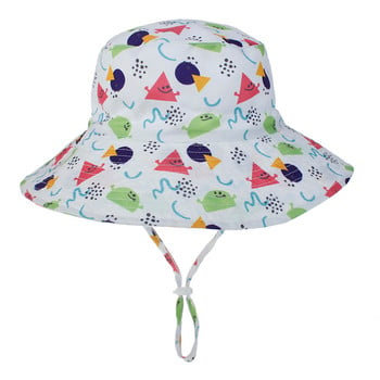 Καλοκαιρινό μωρό αντηλιακό καπέλο για κορίτσια και αγόρια Υπαίθριο κάλυμμα αυτιού λαιμού Anti UV Kids Καπέλα παραλίας Καπάκι κουβά 0-8 ετών