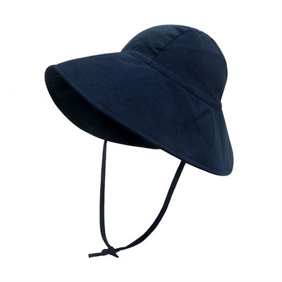 Baby Sun Hat Summer Boys Girls Bocket Καπέλο Παιδικά βαμβακερά UV Καπέλα ταξιδιού Παιδικά μεγάλα γείσα υπαίθρια καπέλα παραλίας Μόδα Casual Panama Cap