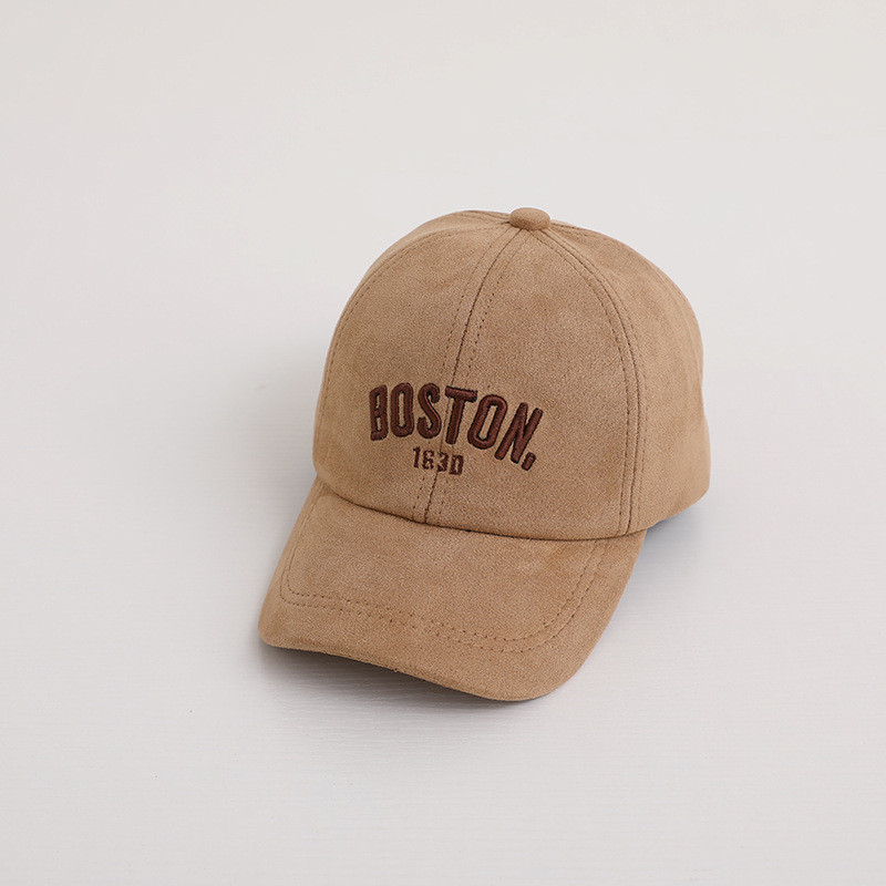 Пролет Есен Детска бейзболна шапка Велурена бебешка шапка с букви Външна ежедневна момчета Момичета Детски регулируеми шапки с козирка
