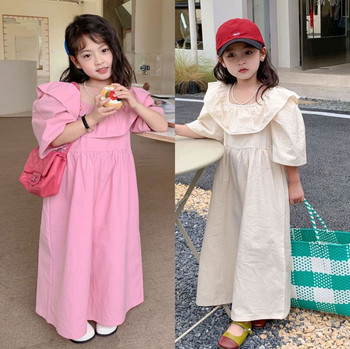 2023 Βρεφικά κοριτσάκια Καλοκαιρινή ανοιξιάτικη φόρμα Παντελόνι Elegent βολάν γιακά Άνετα Παιδικά ρούχα Παιδικά Casual Ρούχα