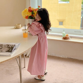 2023 Βρεφικά κοριτσάκια Καλοκαιρινή ανοιξιάτικη φόρμα Παντελόνι Elegent βολάν γιακά Άνετα Παιδικά ρούχα Παιδικά Casual Ρούχα