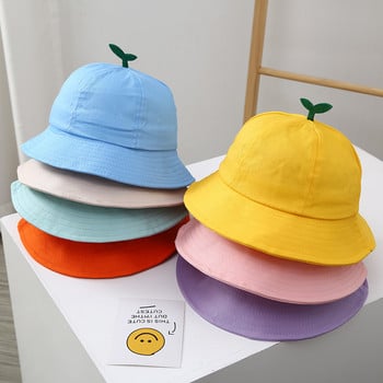 Детска пролет лятна тънка слънцезащитна маска за момчета и момичета Детска градина Бебешка шапка за слънце Пътно въже Рибарска шапка Памучна плажна шапка за слънце