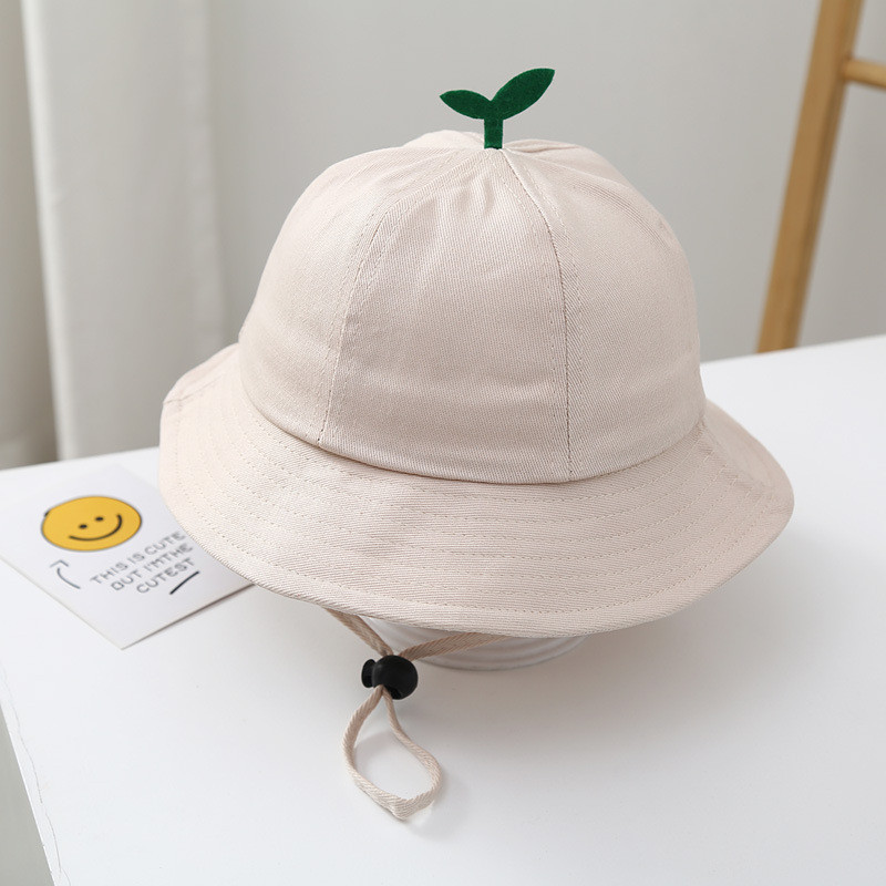 Детска пролет лятна тънка слънцезащитна маска за момчета и момичета Детска градина Бебешка шапка за слънце Пътно въже Рибарска шапка Памучна плажна шапка за слънце