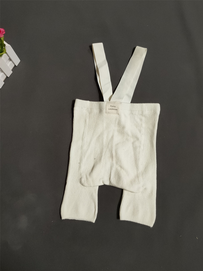 Бебешки къси панталони с тиранти INS Къси къси панталони с тиранти с висока талия Испански бебешки клинове с голямо дупе Тесни тиранти