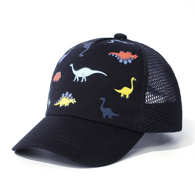 Lovely Kids Trucker Ball Cap Καπέλο αναψυχής για εξωτερικούς χώρους Duck Cap μονόχρωμο καπέλο ηλίου με κυρτό γείσο Καπέλο μπέιζμπολ Καπέλο μπέιζμπολ Dinosaur print