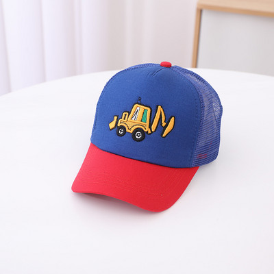 Nyári baba fiú baseballsapka hálós, légáteresztő exkavátor Snapback napozósapka gyerekeknek lányoknak kültéri hip-hop sapka