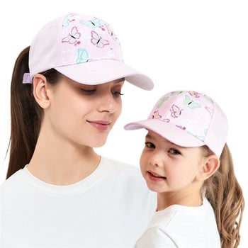 1 τμχ Καπέλο μπέιζμπολ γονέα-παιδιού Καπέλο αλογοουράς μητέρας και μωρού με ρυθμιζόμενο ψηλό ακατάστατο κουλούρι, καπέλο ηλίου που στεγνώνει γρήγορα