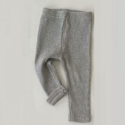 Tavasz ősz új baba tömör leggings pamut csecsemő vékony nadrág fiú kisgyermek bordás nadrág gyerek ruhák lányok alkalmi nadrágok
