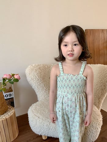 Ολόσωμη φόρμα για κορίτσια Παιδικά κοριτσίστικα παντελόνια 2024 Καλοκαίρι Νέα Παιδιά Κορεάτικο στυλ Ξένο στυλ Casual Ζαρτιέρες Κοριτσάκι Βρεφικό παντελόνι