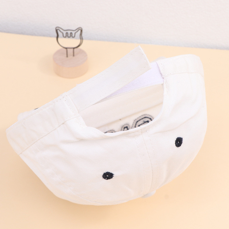 Сладка бебешка бейзболна шапка с букви Лятна слънчева шапка с мека периферия за малки деца Момчета Момичета Едноцветни детски хип-хоп шапки