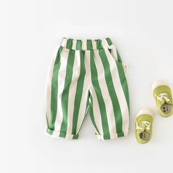 2024 Άνοιξη αγόρι κορίτσι Παιδιά Φαρδιά στρεπτά καθημερινά παντελόνια Βρεφικές τσέπες Μόδα παντελόνι Παιδικό υπαίθριο βαμβακερό παντελόνι νήπιο κοστούμι