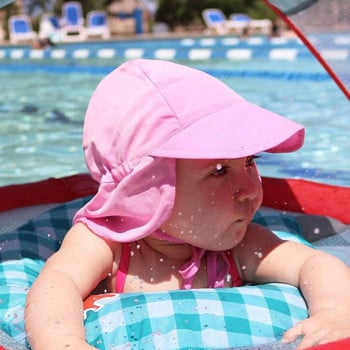 Летни бързосъхнещи детски шапки-кофи Слънцезащитни шапки на открито за деца С регулируема широка периферия Плажни шапки 2024 кепка детская