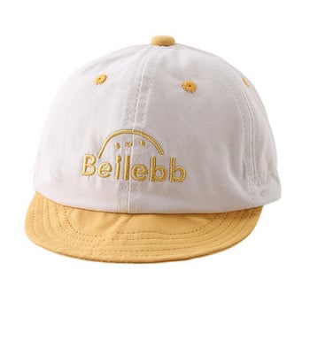 Бебешка шапка Пролетна и есенна модна бейзболна шапка за момчета с букви Пролетно слънцезащита за момичета Шапка с мека периферия